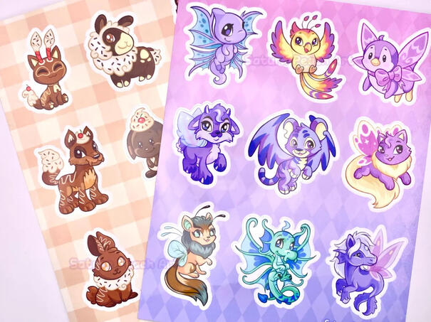 Sticker sheet examples